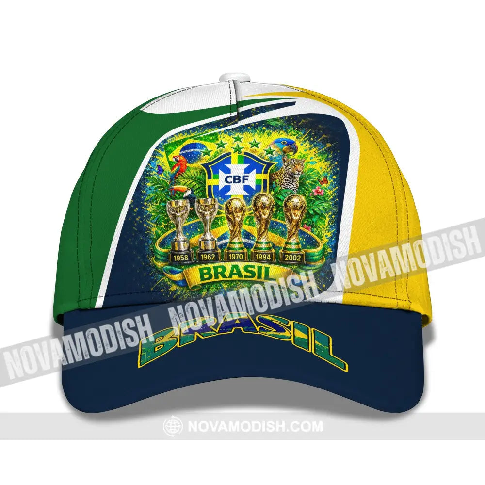 Personalized Cap Customized Brasil World Cup 2026 Classic Cap - CLASSIC CAP / UNIVERSAL FIT - Cap