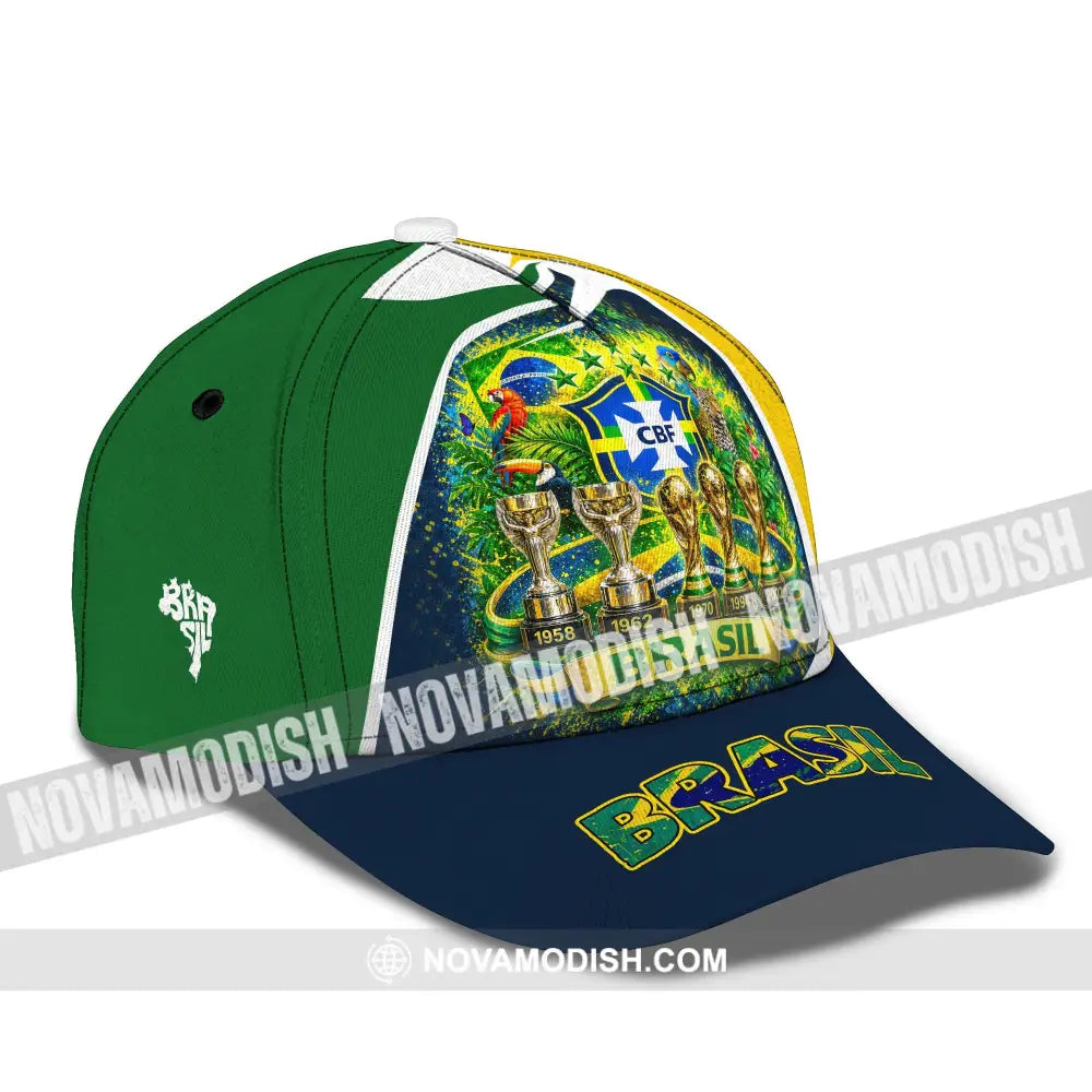 Personalized Cap Customized Brasil World Cup 2026 Classic Cap - CLASSIC CAP / UNIVERSAL FIT - Cap