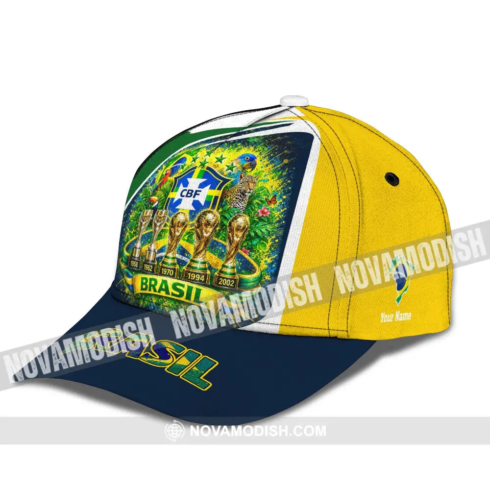Personalized Cap Customized Brasil World Cup 2026 Classic Cap - CLASSIC CAP / UNIVERSAL FIT - Cap