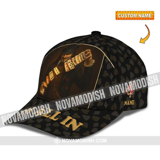 Personalized Cap Customized Classic Cap Poker Lover Cap I’m All In CLASSIC CAP / UNIVERSAL FIT Cap