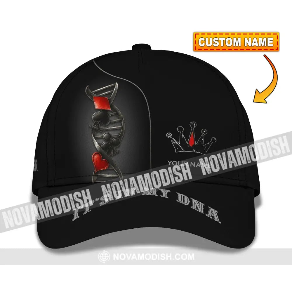 Personalized Cap Customized Classic Cap Poker Lover Cap In My DNA CLASSIC CAP / UNIVERSAL FIT Cap