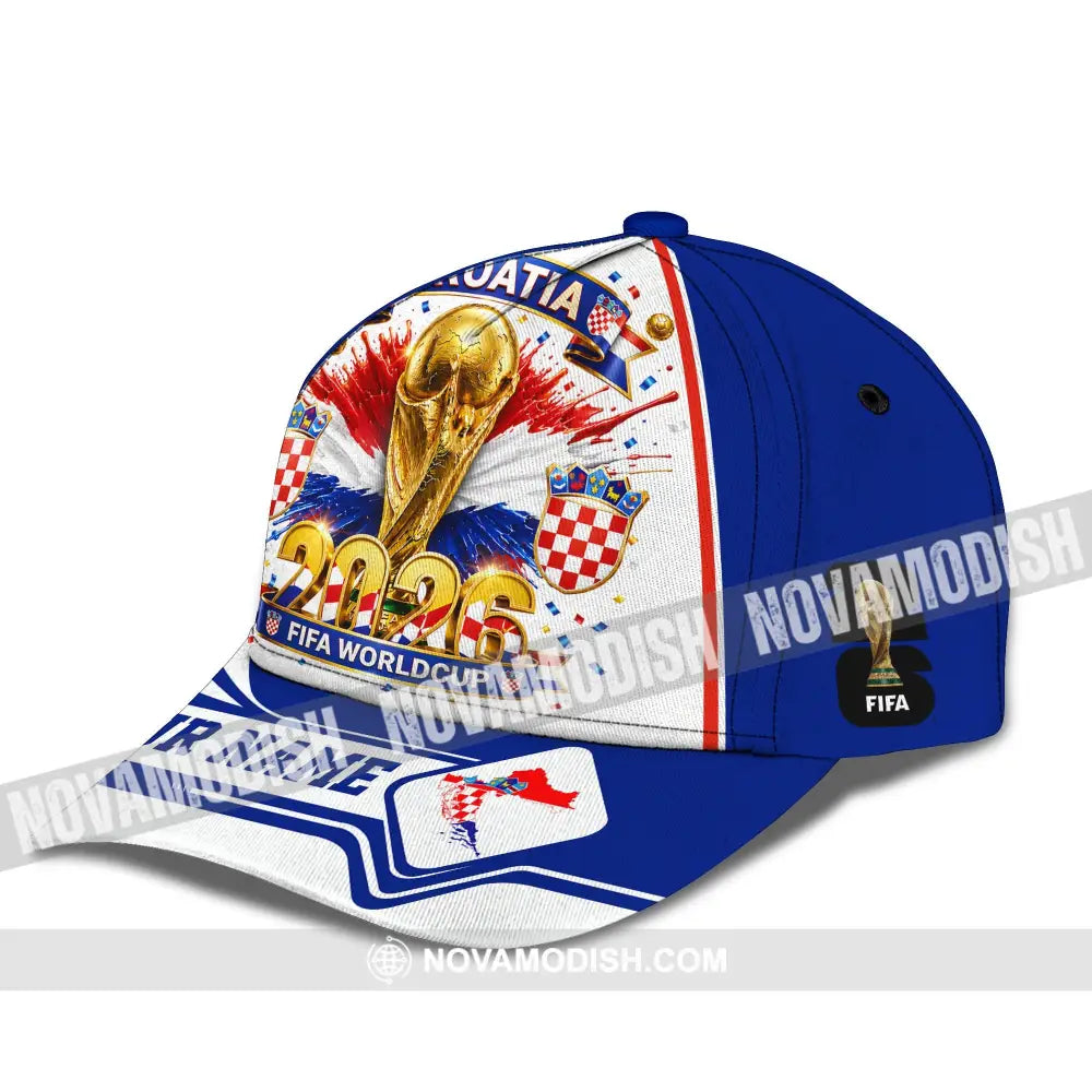 Personalized Cap Customized Croatia World Cup 2026 Classic Cap - CLASSIC CAP / UNIVERSAL FIT - Cap