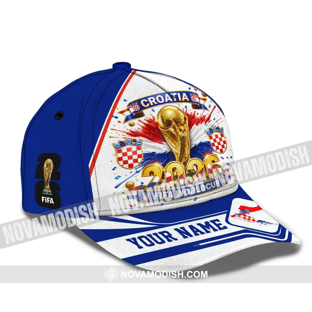 Personalized Cap Customized Croatia World Cup 2026 Classic Cap - CLASSIC CAP / UNIVERSAL FIT - Cap