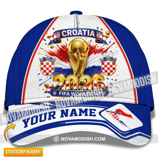 Personalized Cap Customized Croatia World Cup 2026 Classic Cap - CLASSIC CAP / UNIVERSAL FIT - Cap