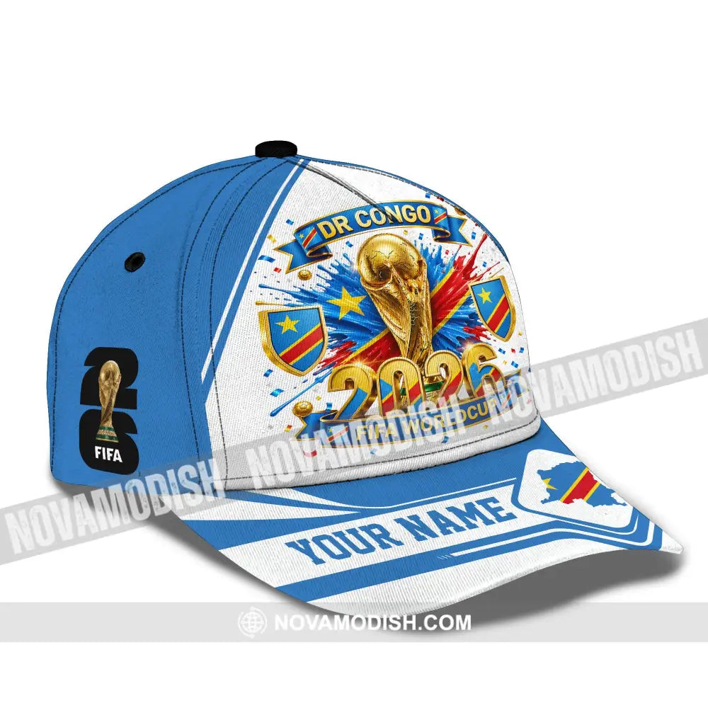 Personalized Cap Customized Dr Congo World Cup 2026 Classic Cap - CLASSIC CAP / UNIVERSAL FIT - Cap