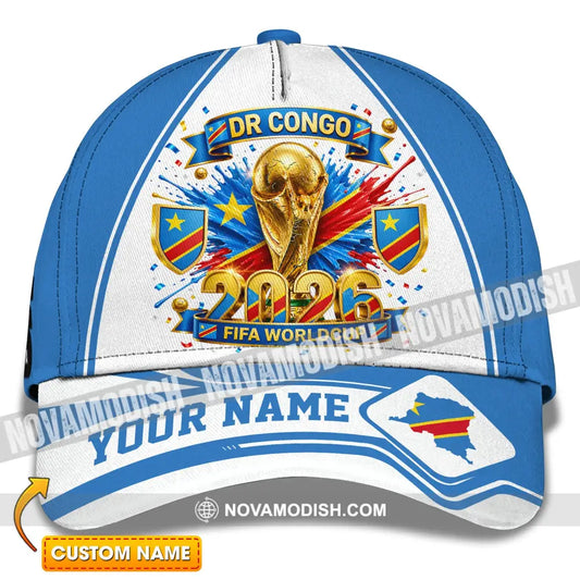 Personalized Cap Customized Dr Congo World Cup 2026 Classic Cap - CLASSIC CAP / UNIVERSAL FIT - Cap