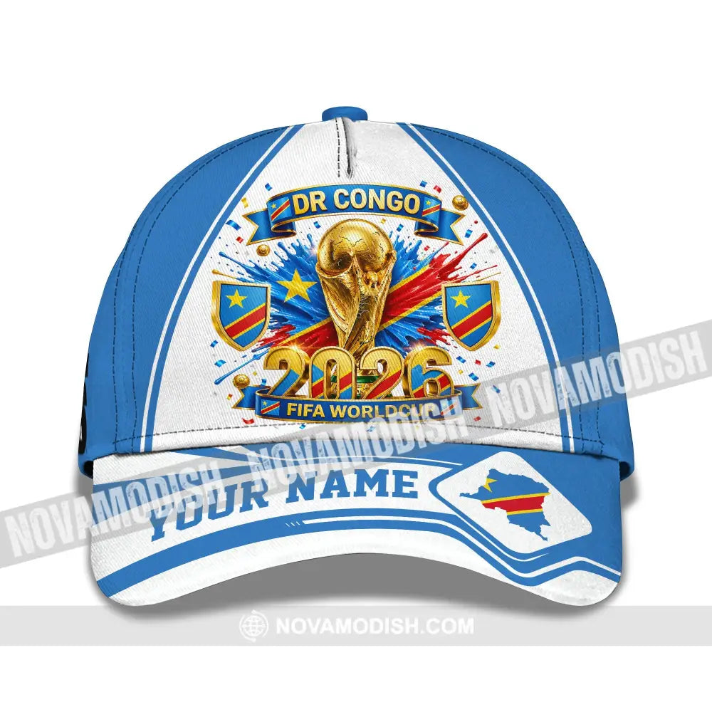Personalized Cap Customized Dr Congo World Cup 2026 Classic Cap - CLASSIC CAP / UNIVERSAL FIT - Cap