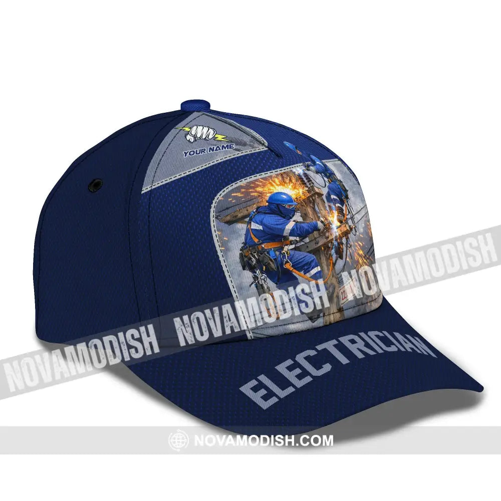 Personalized Cap Customized Electrician Classic Cap - CLASSIC CAP / UNIVERSAL FIT - Cap