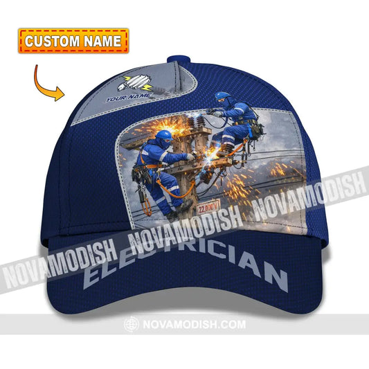 Personalized Cap Customized Electrician Classic Cap - CLASSIC CAP / UNIVERSAL FIT - Cap