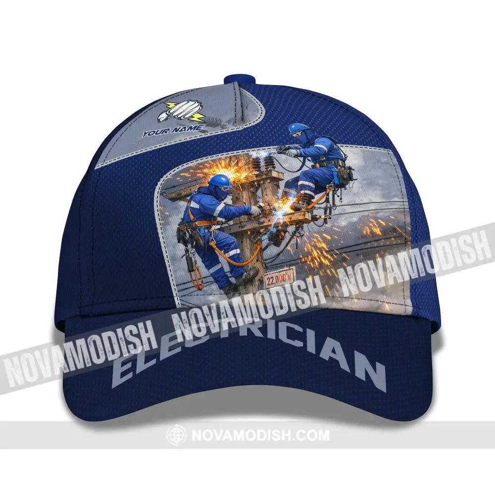Personalized Cap Customized Electrician Classic Cap - CLASSIC CAP / UNIVERSAL FIT - Cap
