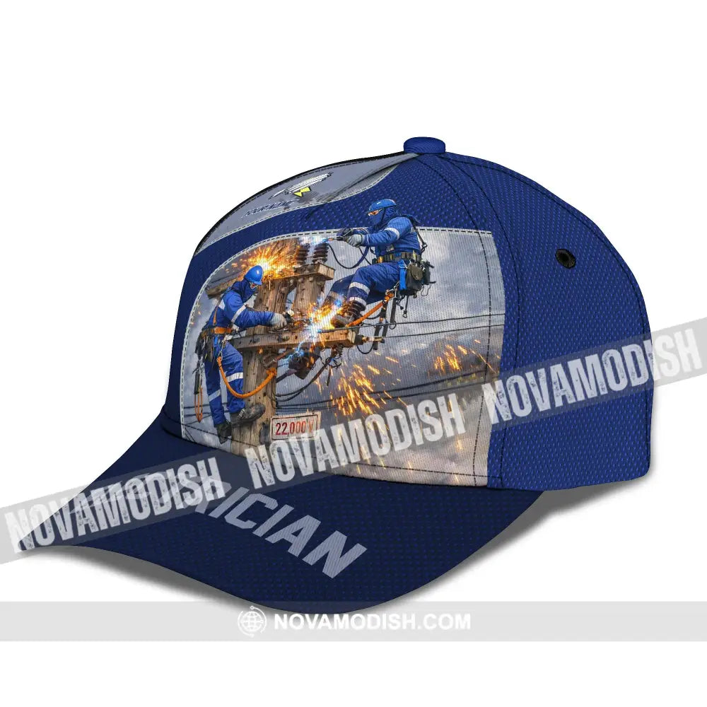 Personalized Cap Customized Electrician Classic Cap - CLASSIC CAP / UNIVERSAL FIT - Cap