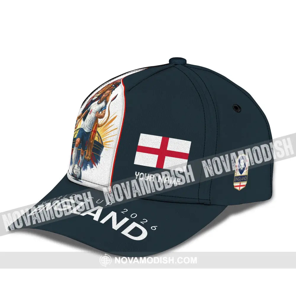 Personalized Cap Customized England World Cup 2026 Classic Cap CLASSIC CAP / UNIVERSAL FIT Cap