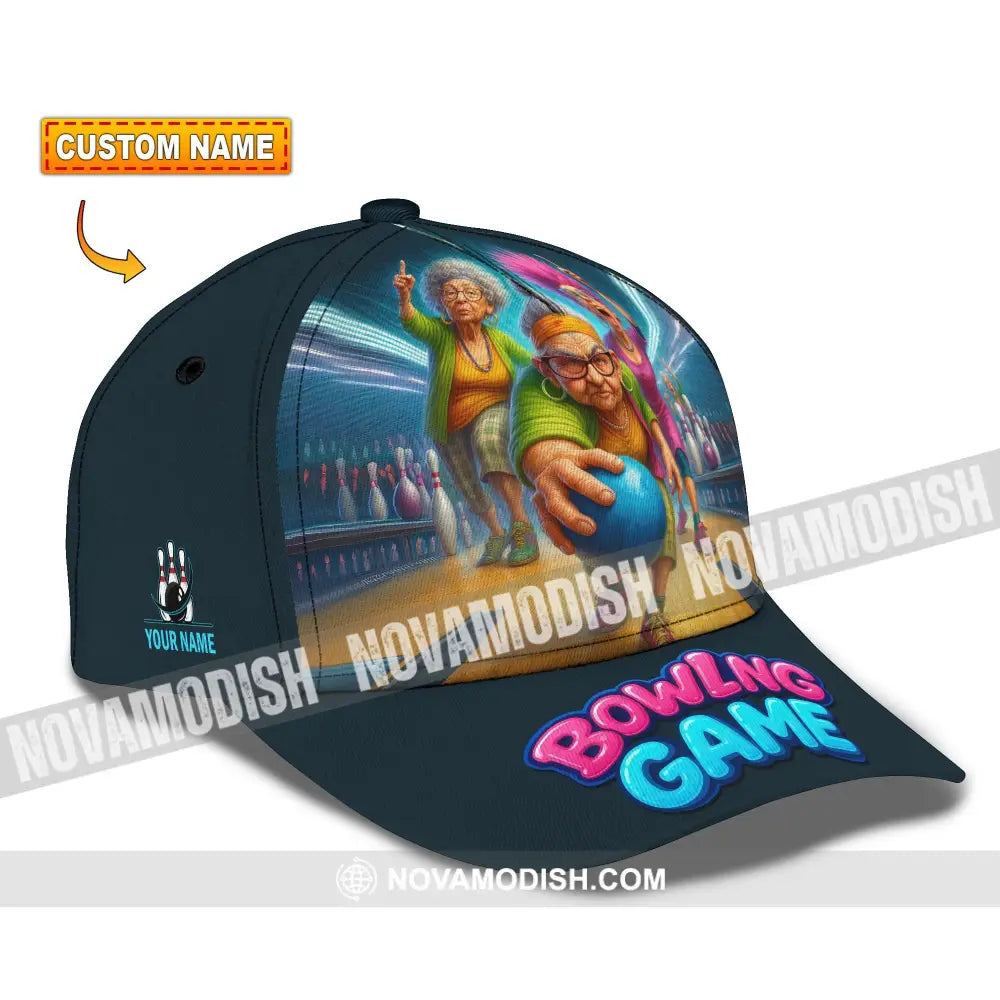 Personalized Cap Customized Funny Bowling Game Classic Cap CLASSIC CAP / UNIVERSAL FIT Cap
