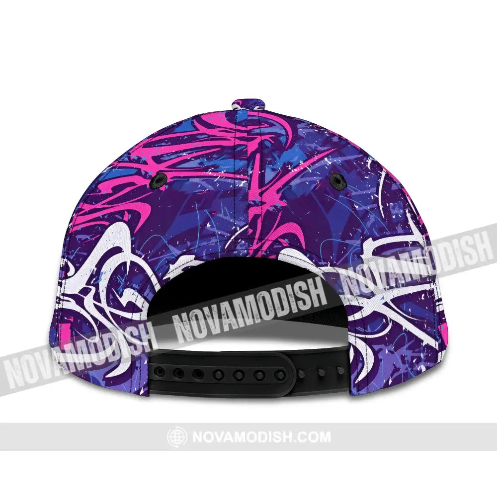 Personalized Cap Customized Funny Bowling Game Purple Death Classic Cap CLASSIC CAP / UNIVERSAL FIT Cap