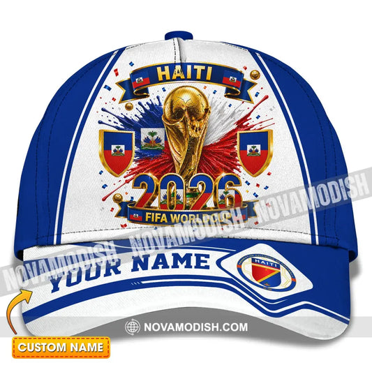 Personalized Cap Customized Haiti World Cup 2026 Classic Cap - CLASSIC CAP / UNIVERSAL FIT - Cap