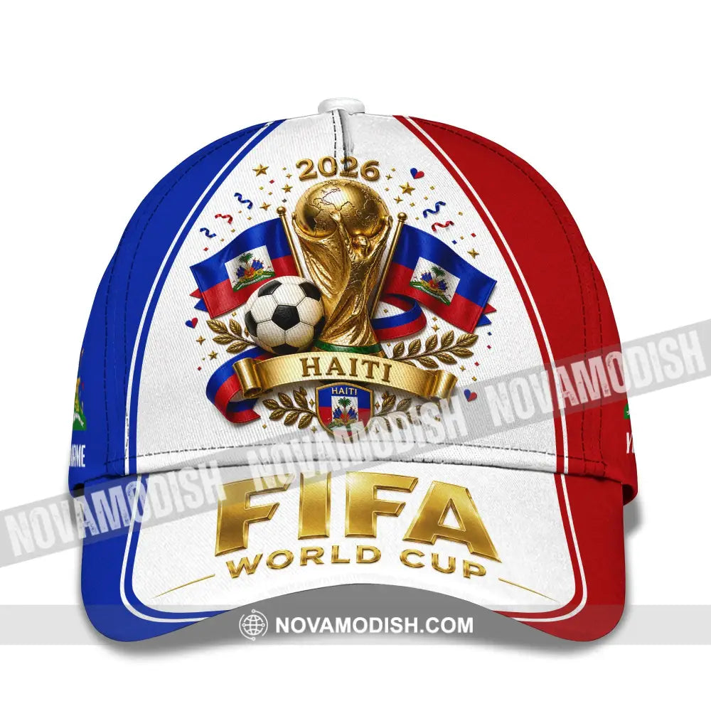 Personalized Cap Customized Haiti World Cup 2026 Classic Cap - CLASSIC CAP / UNIVERSAL FIT - Cap
