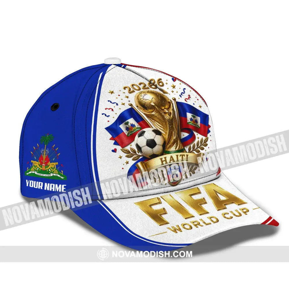 Personalized Cap Customized Haiti World Cup 2026 Classic Cap - CLASSIC CAP / UNIVERSAL FIT - Cap