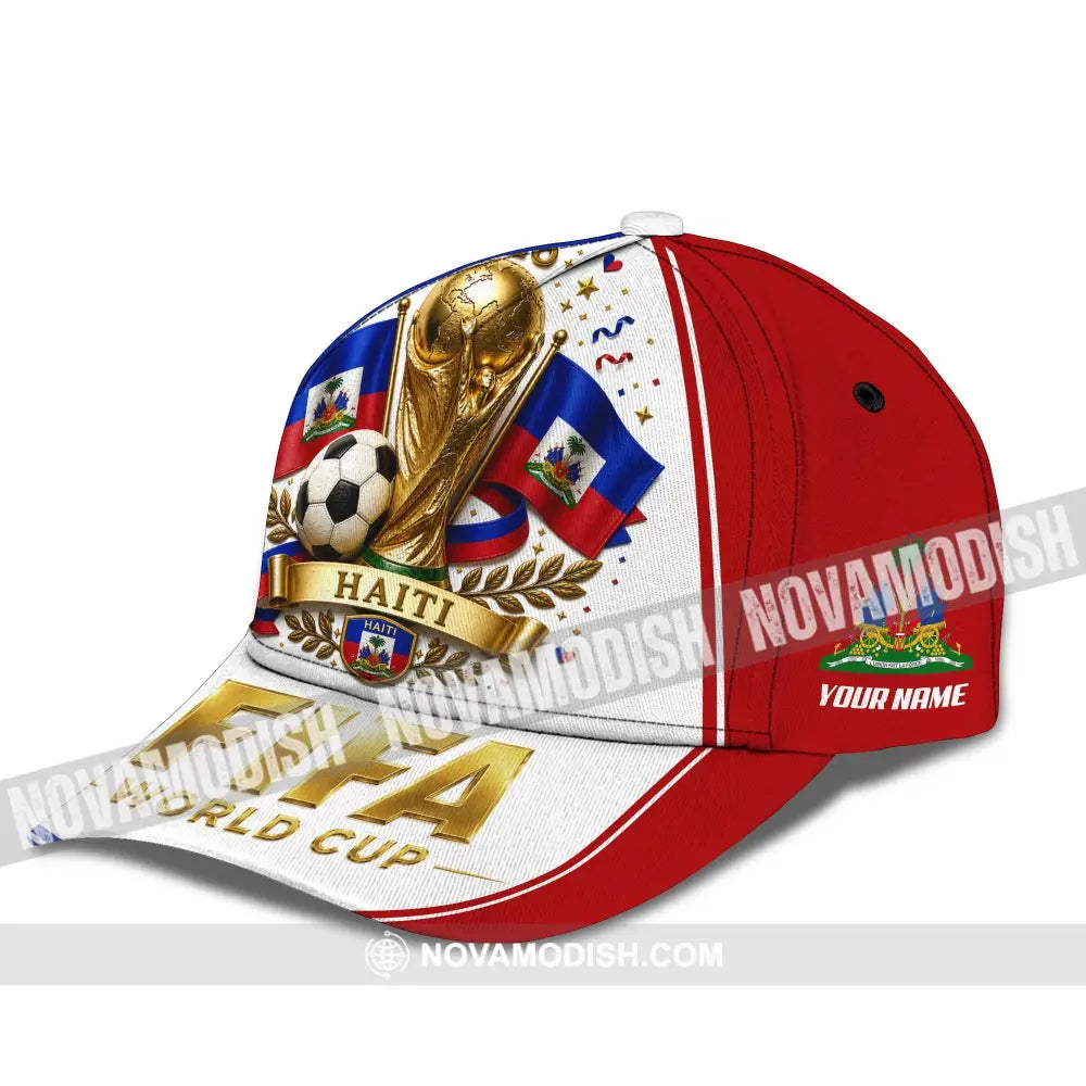 Personalized Cap Customized Haiti World Cup 2026 Classic Cap - CLASSIC CAP / UNIVERSAL FIT - Cap