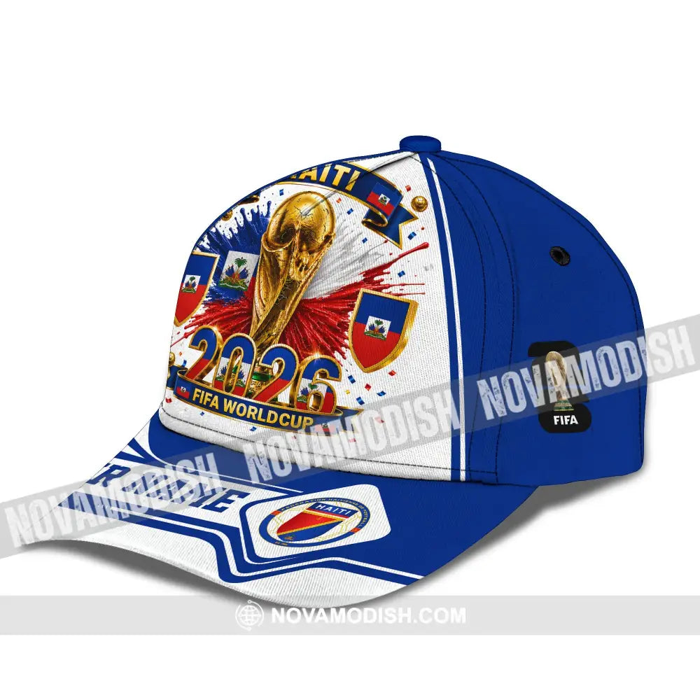 Personalized Cap Customized Haiti World Cup 2026 Classic Cap - CLASSIC CAP / UNIVERSAL FIT - Cap
