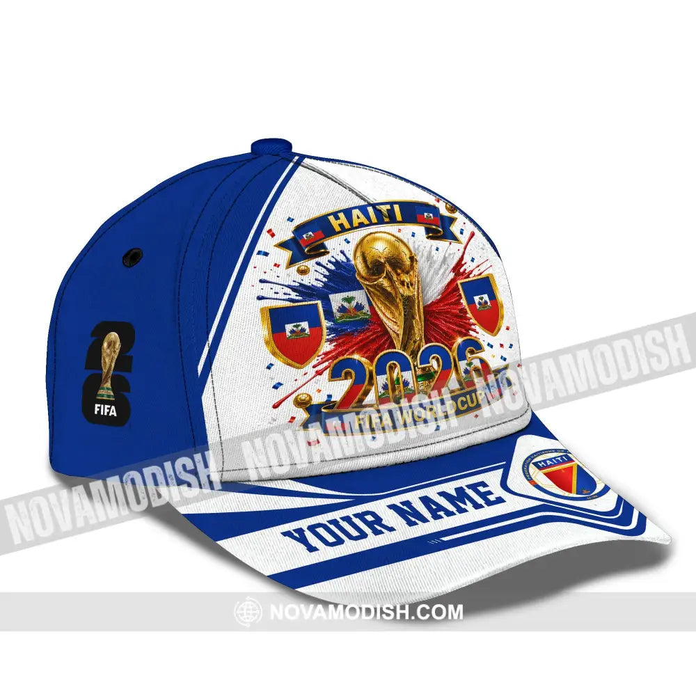 Personalized Cap Customized Haiti World Cup 2026 Classic Cap - CLASSIC CAP / UNIVERSAL FIT - Cap