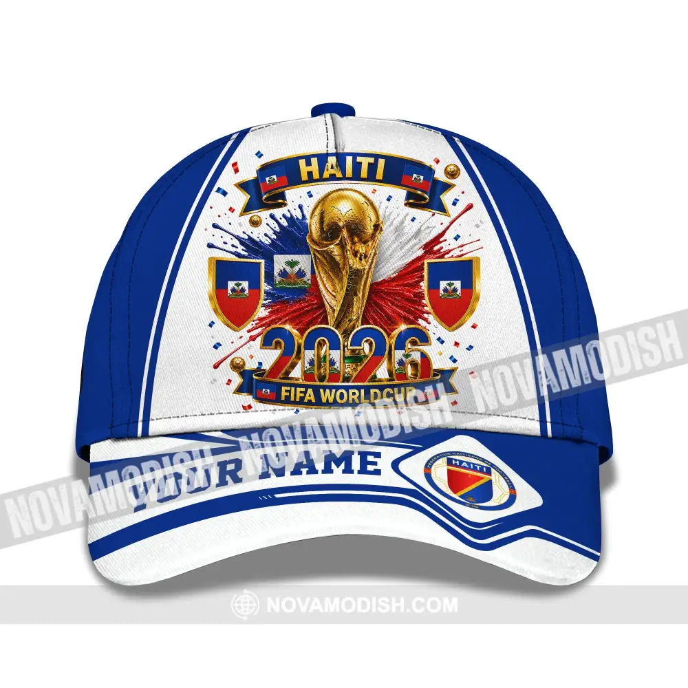 Personalized Cap Customized Haiti World Cup 2026 Classic Cap - CLASSIC CAP / UNIVERSAL FIT - Cap