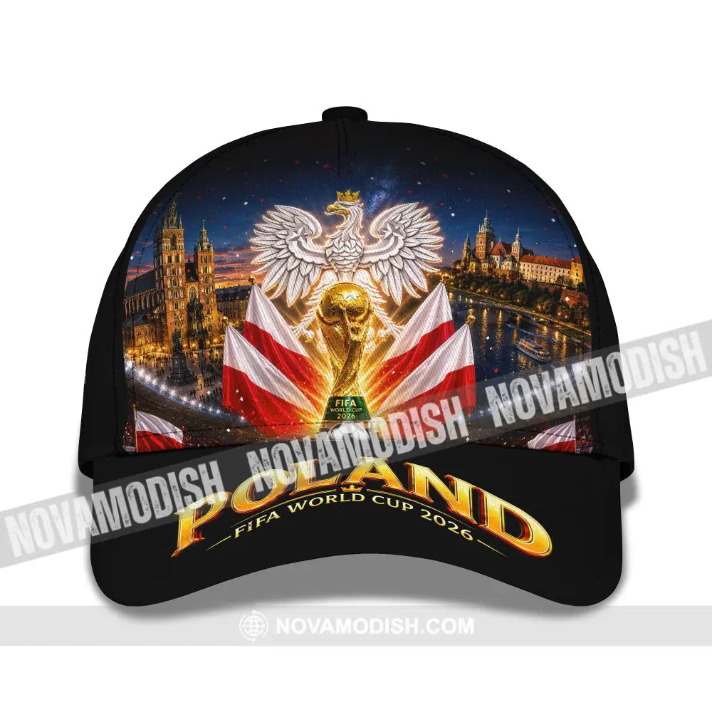 Personalized Cap Customized Poland World Cup 2026 Classic Cap - CLASSIC CAP / UNIVERSAL FIT - Cap