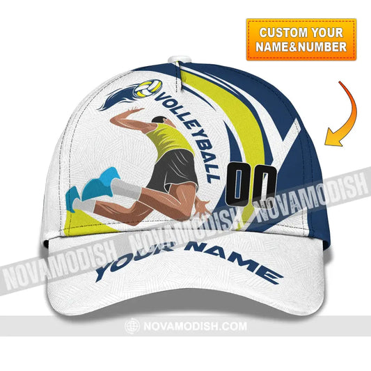 Personalized Cap Customized Volleyball Classic Cap - CLASSIC CAP / UNIVERSAL FIT - Cap
