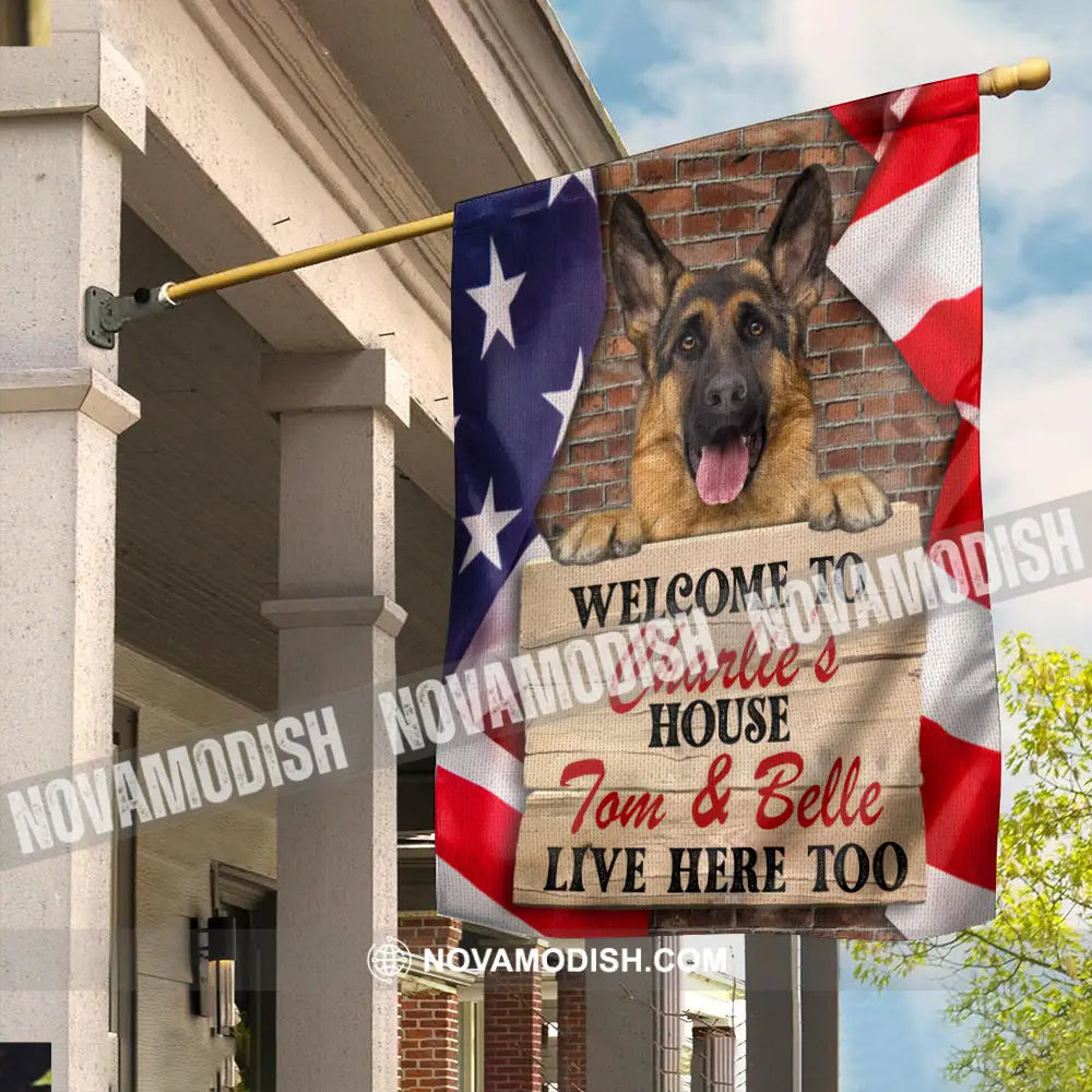 Personalized Custom Dog Photo Printed Cube Flag Eternal Reflections Of Precious Moments 12×18 Inch