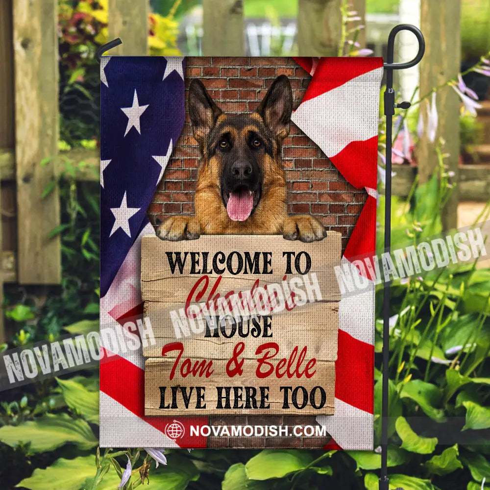 Personalized Custom Dog Photo Printed Cube Flag Eternal Reflections Of Precious Moments 12×18 Inch