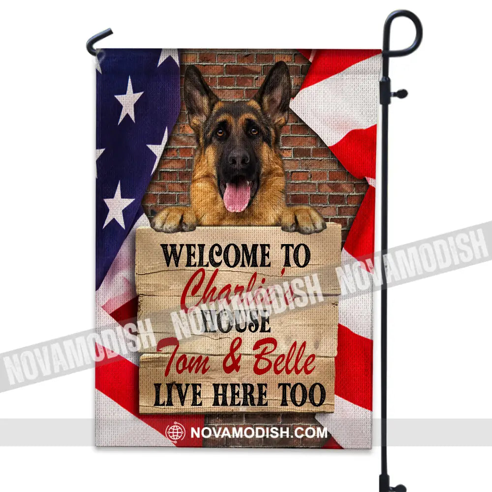 Personalized Custom Dog Photo Printed Cube Flag Eternal Reflections Of Precious Moments Pet