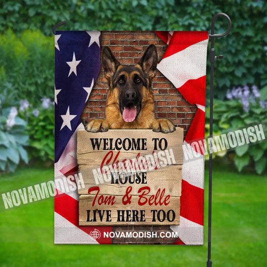 Personalized Custom Dog Photo Printed Cube Flag Eternal Reflections Of Precious Moments Pet