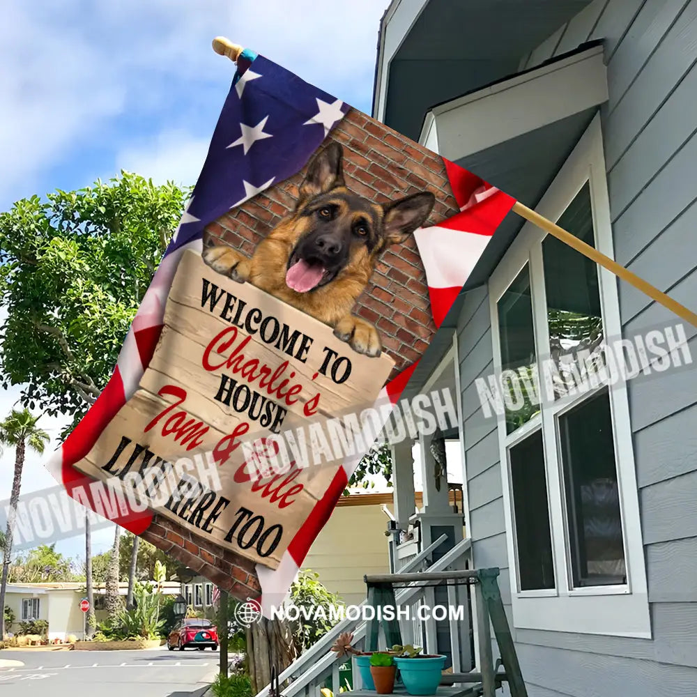 Personalized Custom Dog Photo Printed Cube Flag Eternal Reflections Of Precious Moments Pet