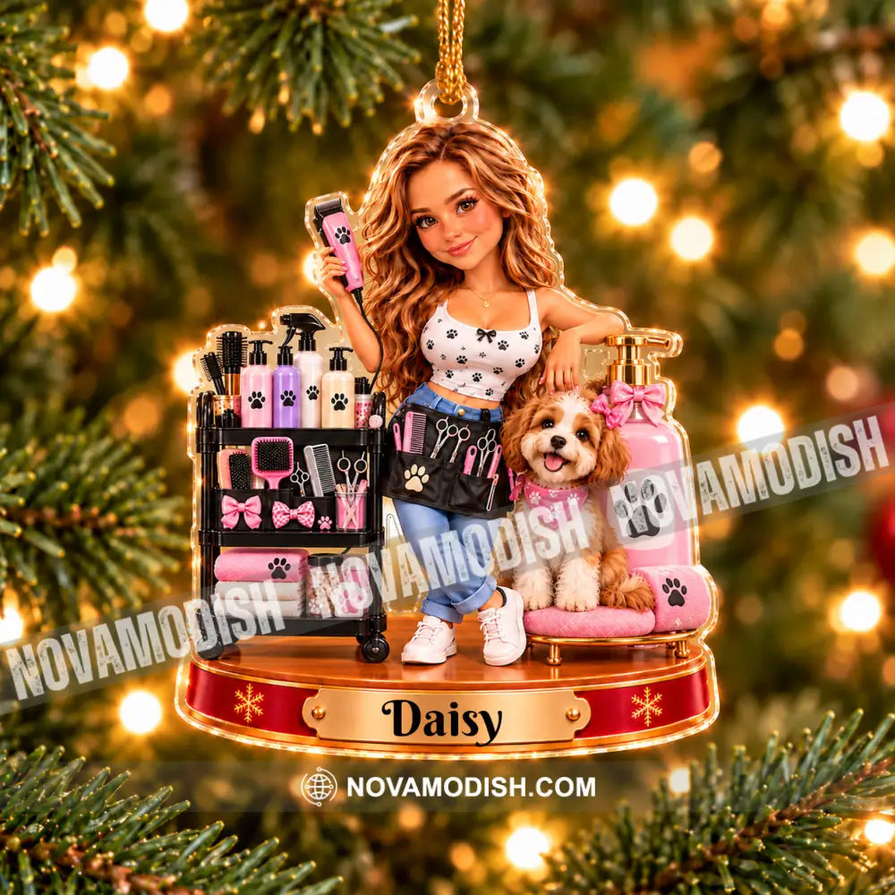 Pet Grooming Home Decor Christmas Ornament Personalized Ornament - Ornament