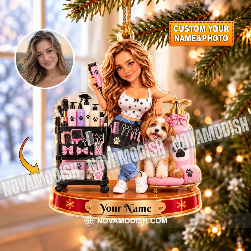 Pet Grooming Home Decor Christmas Ornament Personalized Ornament - 3.54’’ / 1 Ornament - Ornament