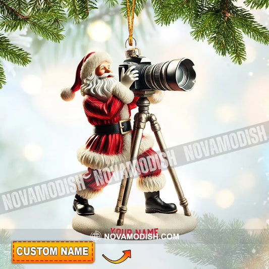 Photographer Christmas Home Decor Ornament Personalized