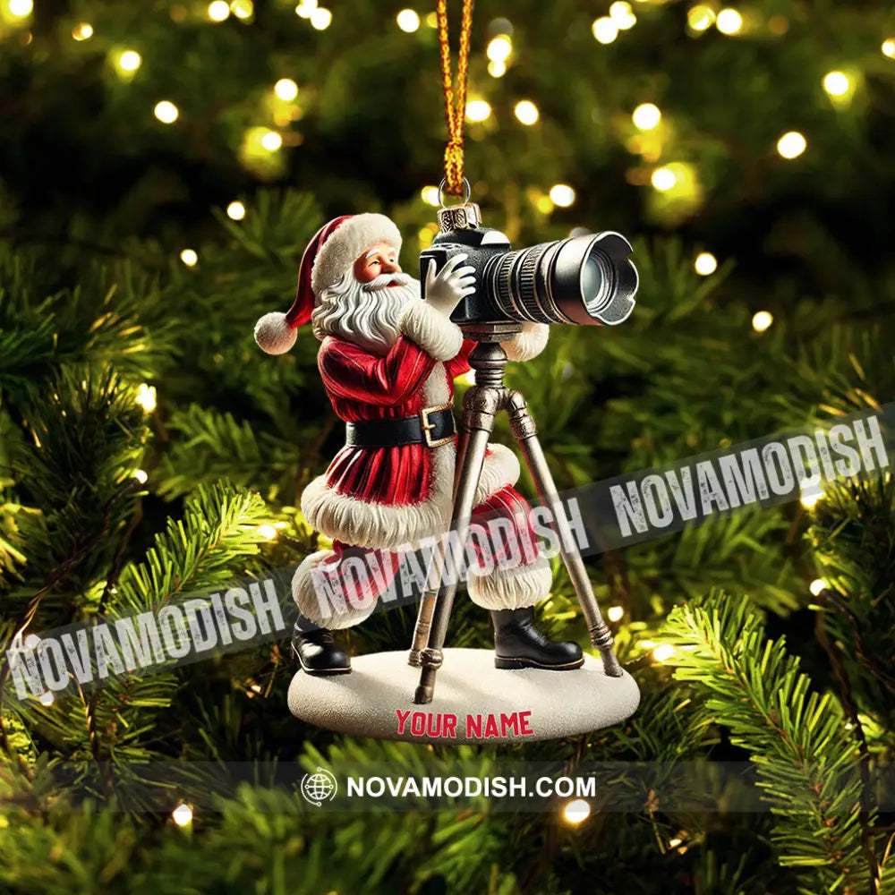 Photographer Christmas Home Decor Ornament Personalized