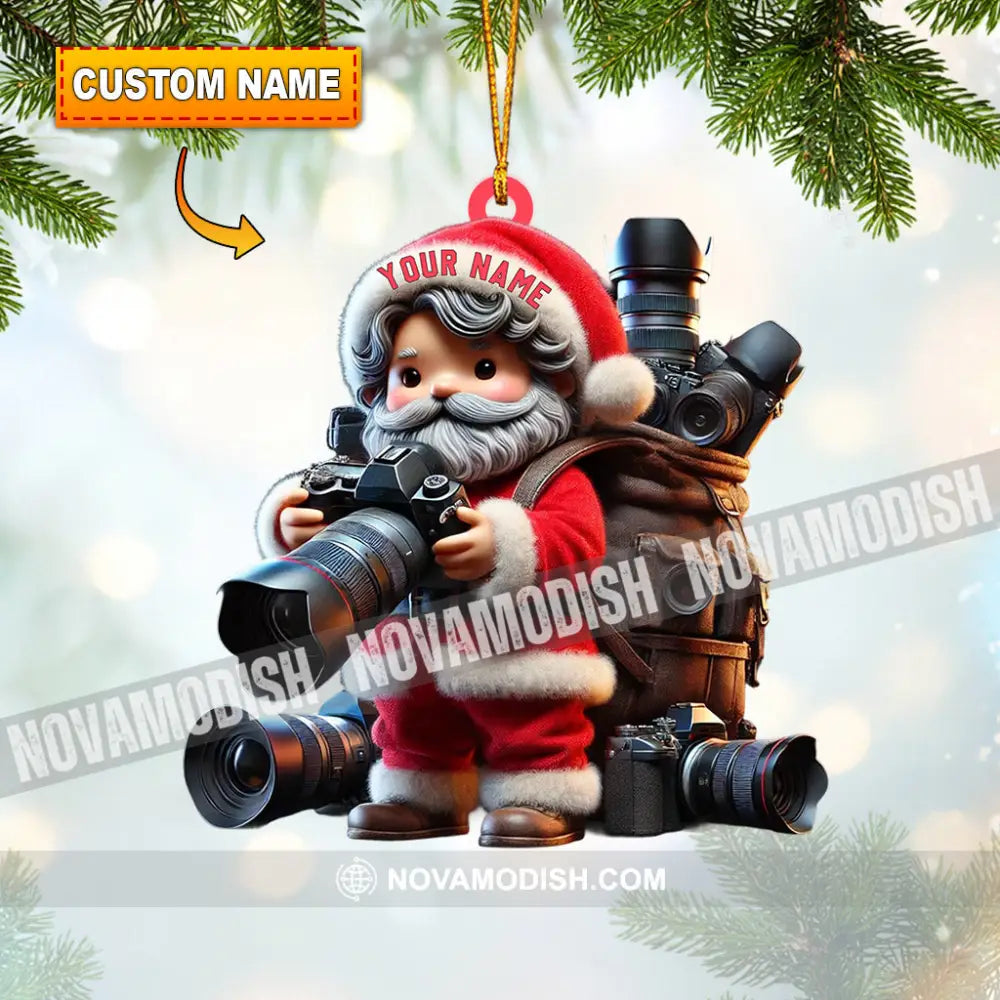 Photographer Christmas Home Decor Ornament Personalized 3.54’’ / 1