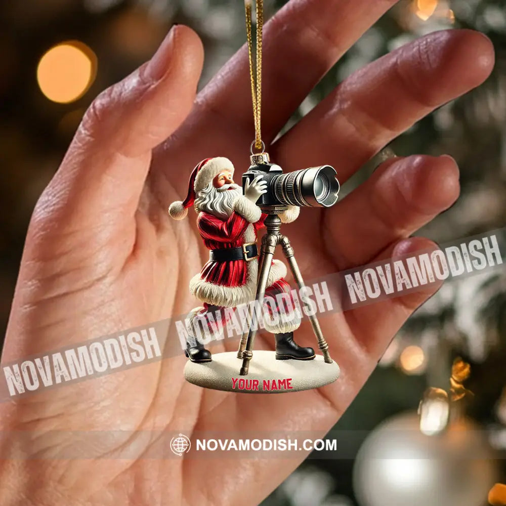 Photographer Christmas Home Decor Ornament Personalized