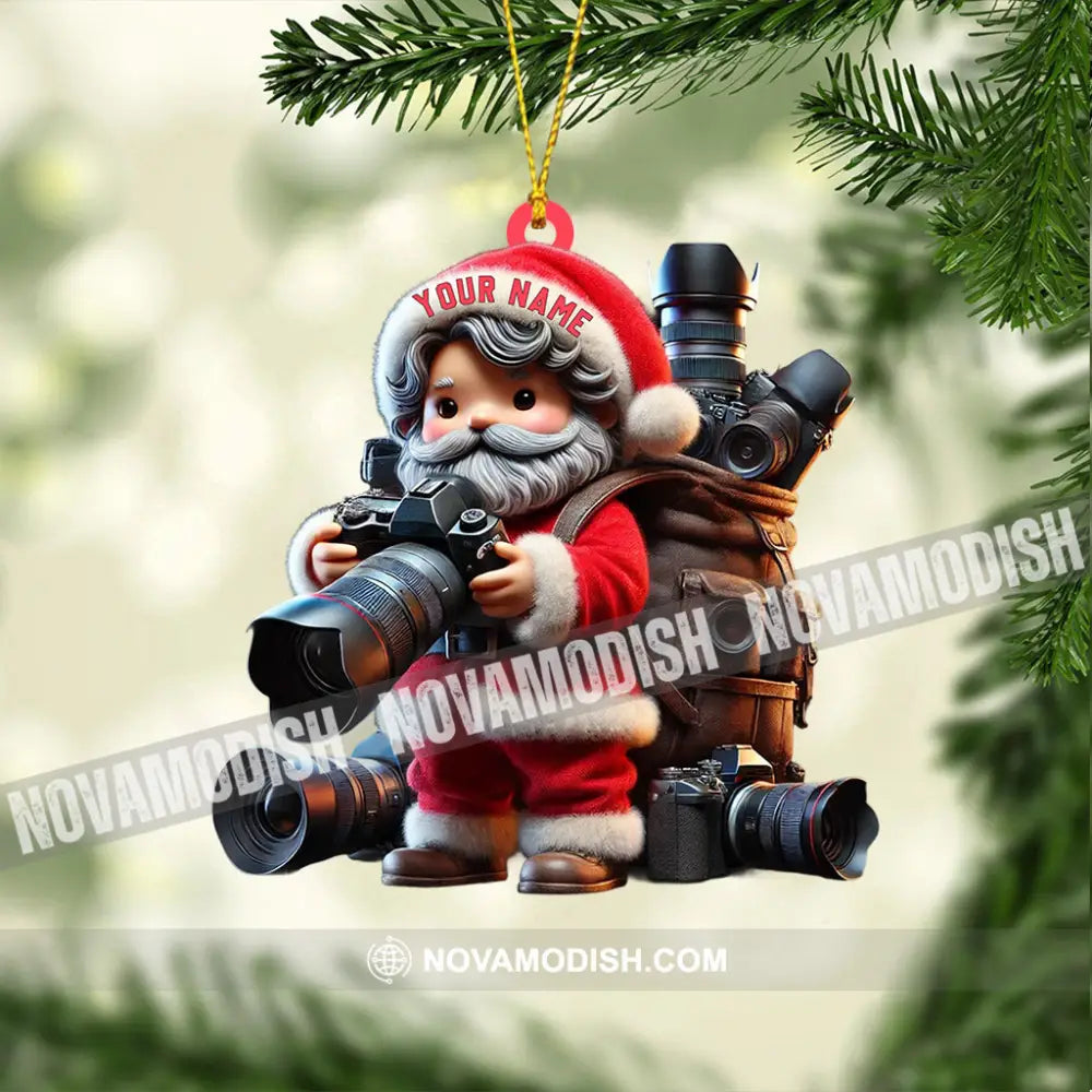 Photographer Christmas Home Decor Ornament Personalized