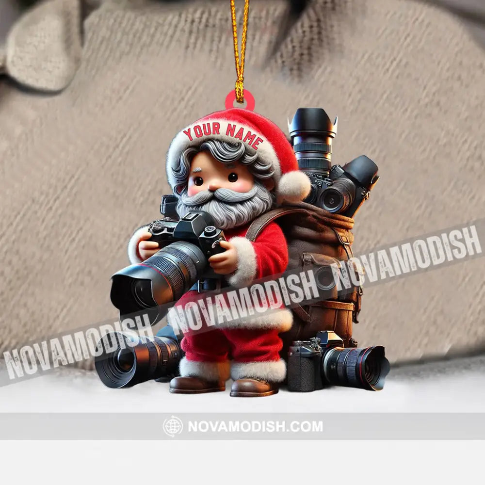 Photographer Christmas Home Decor Ornament Personalized