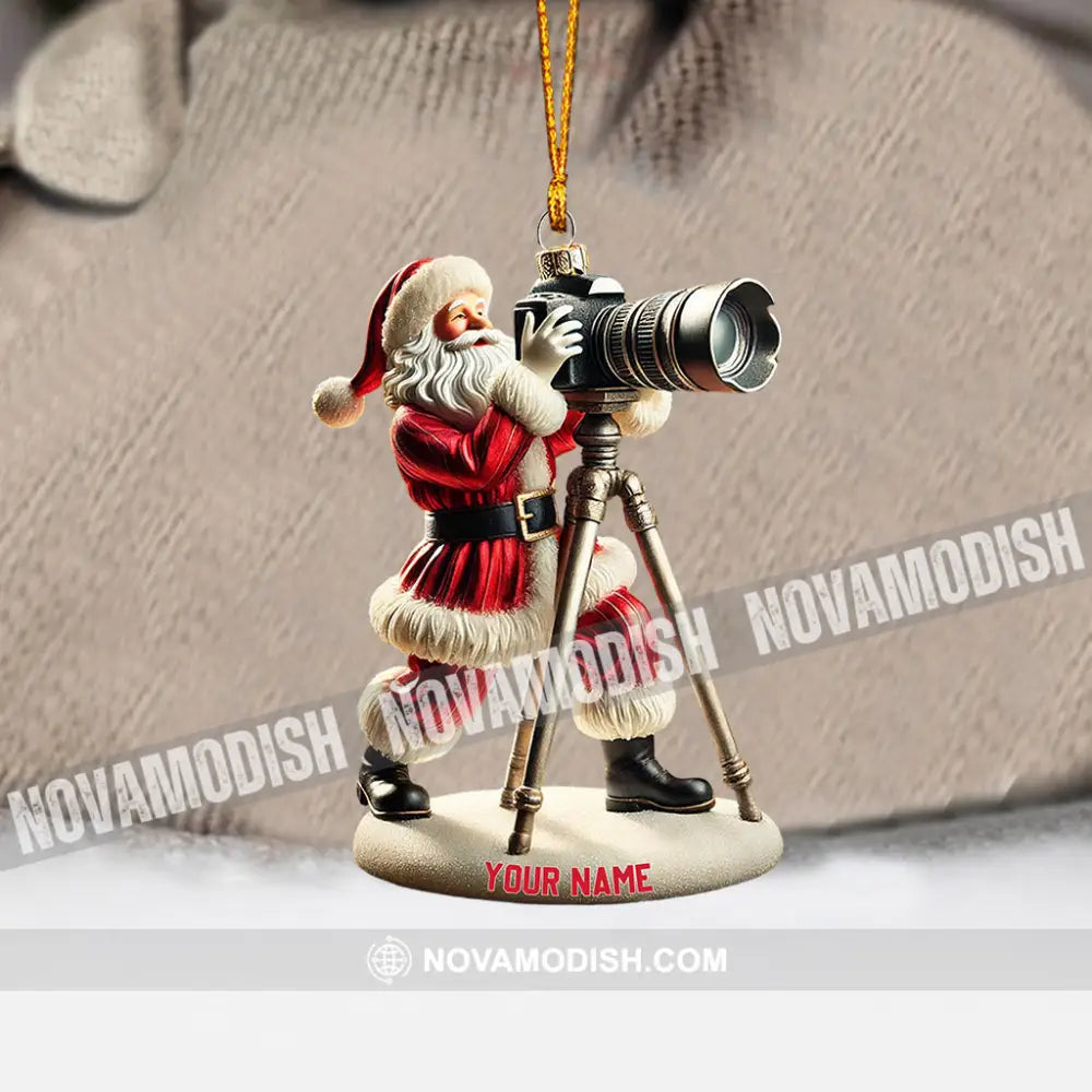 Photographer Christmas Home Decor Ornament Personalized