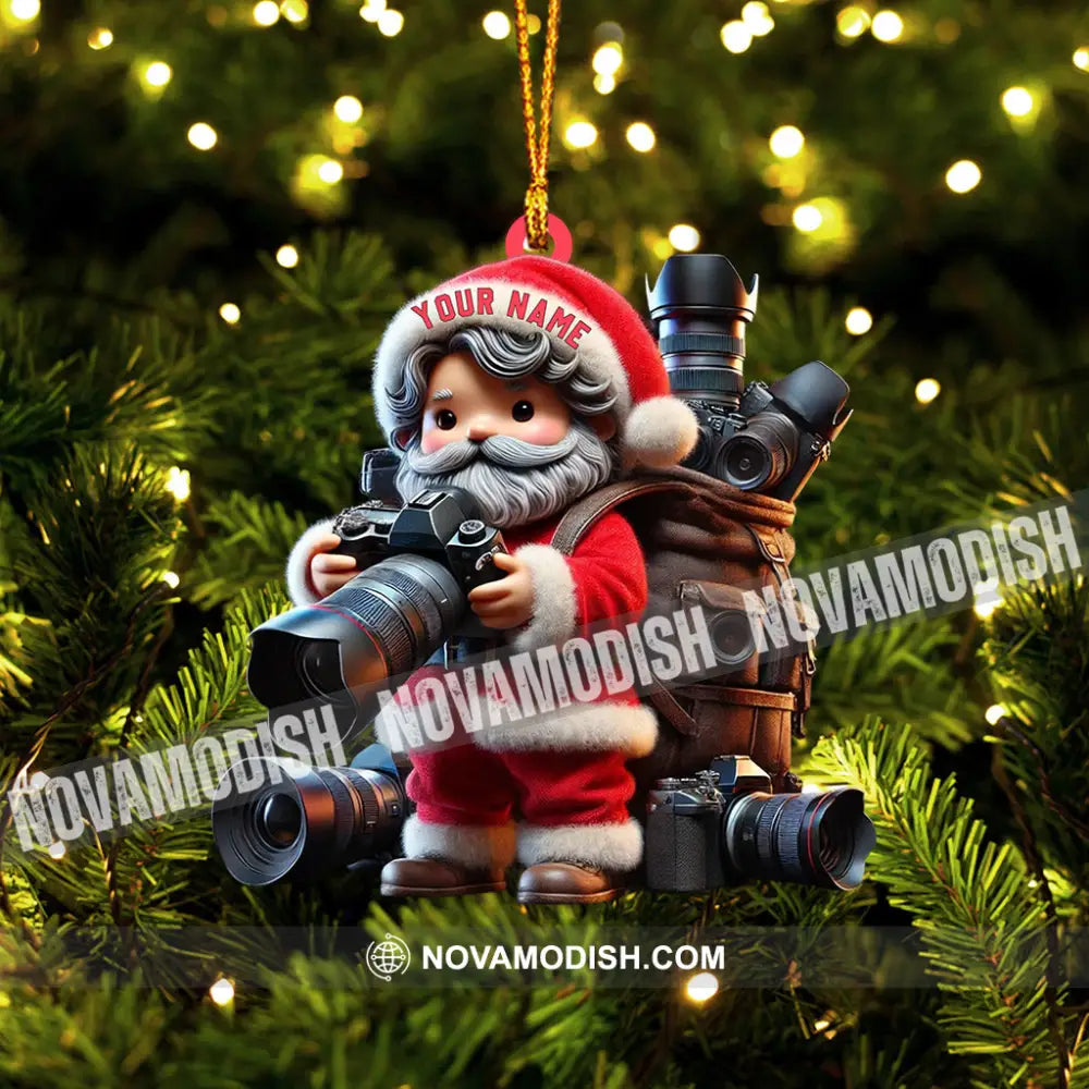 Photographer Christmas Home Decor Ornament Personalized