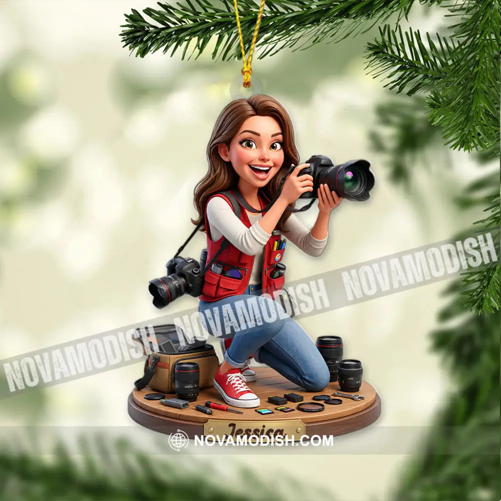 Photographer Home Decor Christmas Ornament Personalized Ornament - Ornament