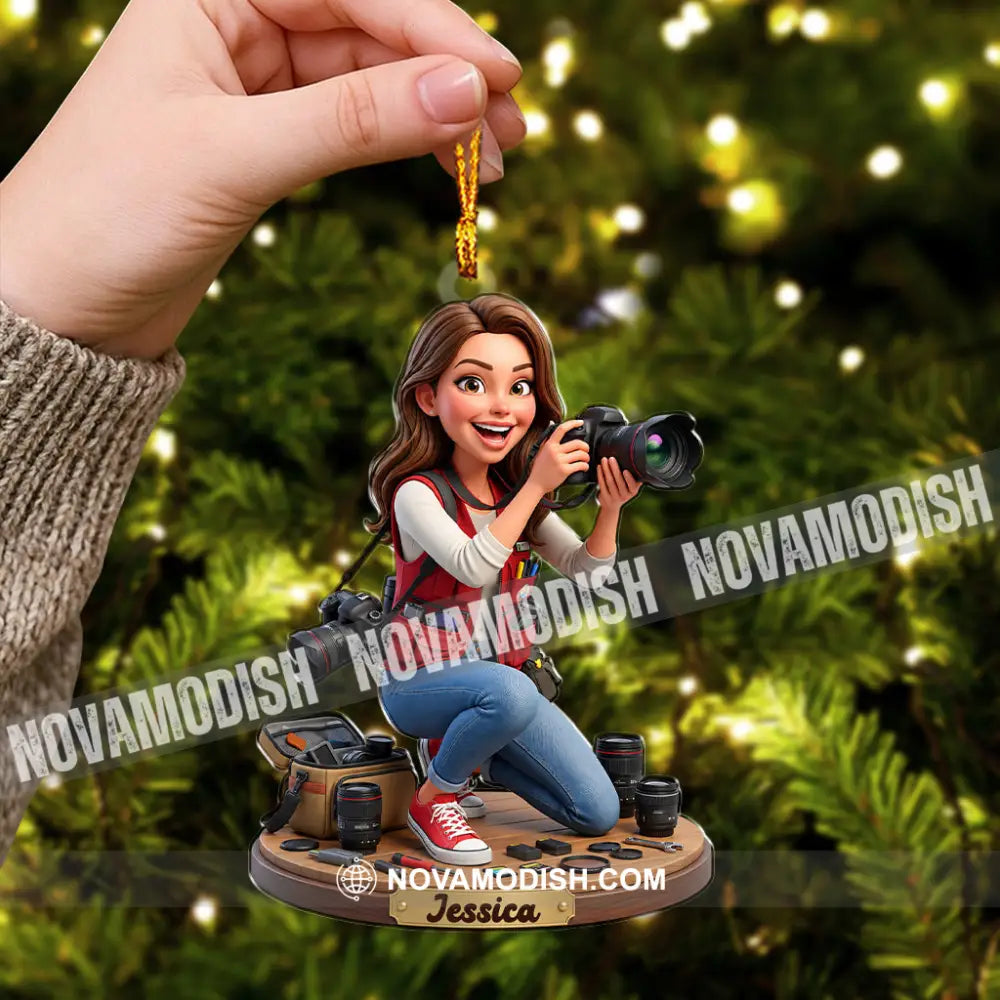 Photographer Home Decor Christmas Ornament Personalized Ornament - Ornament