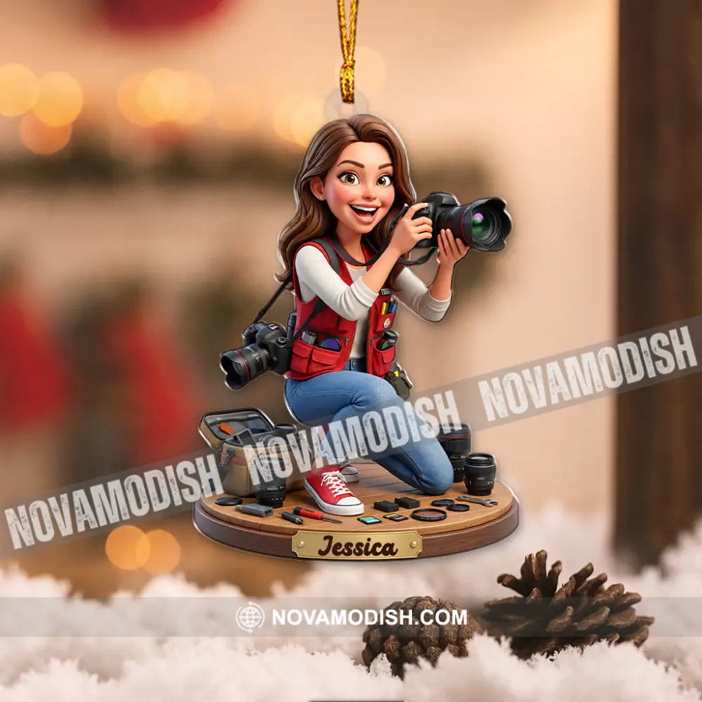 Photographer Home Decor Christmas Ornament Personalized Ornament - Ornament