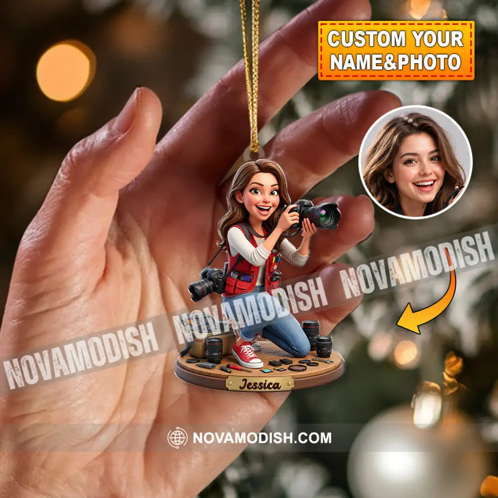 Photographer Home Decor Christmas Ornament Personalized Ornament - Ornament