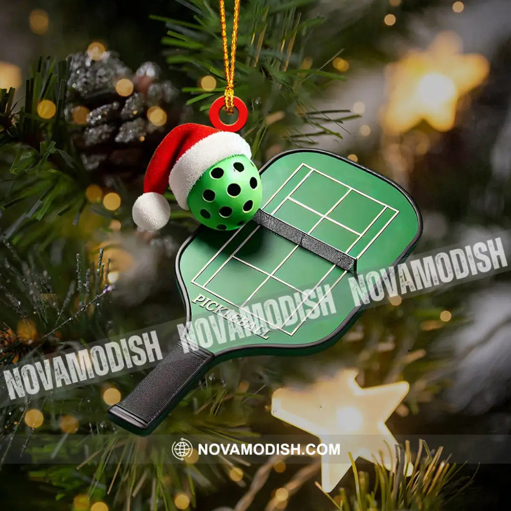 Pickleball Home Decor Christmas Ornament Personalized