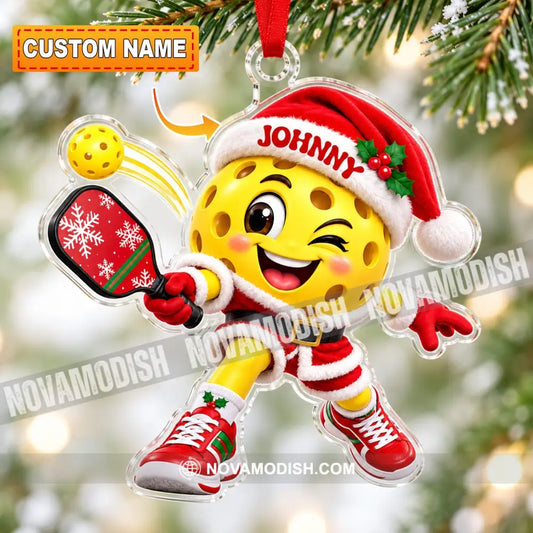 Pickleball Home Decor Christmas Ornament Personalized Ornament - 3.54’’ / 1 Ornament - Ornament