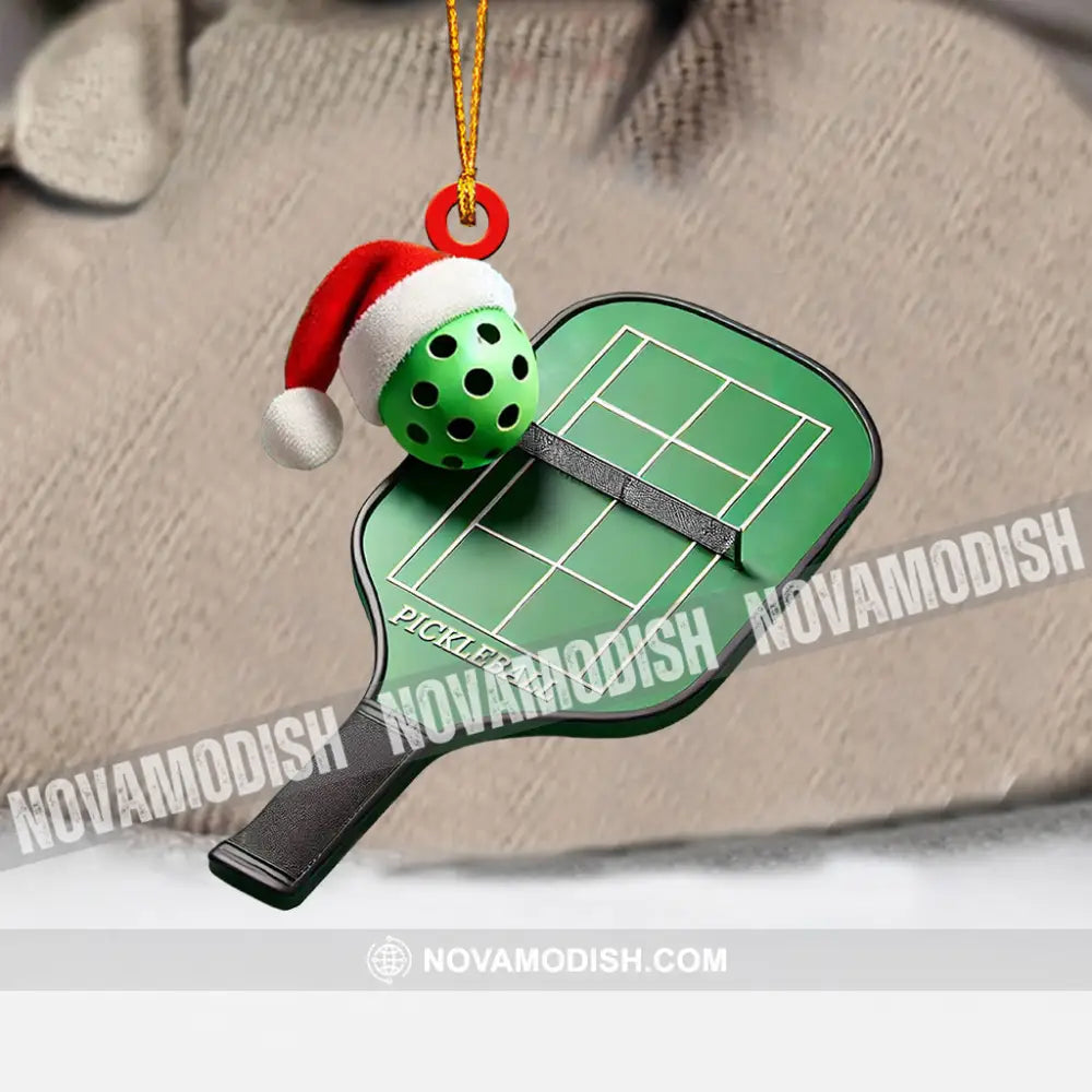 Pickleball Home Decor Christmas Ornament Personalized