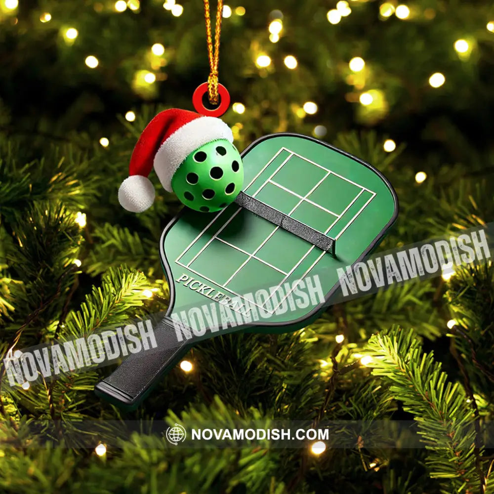 Pickleball Home Decor Christmas Ornament Personalized